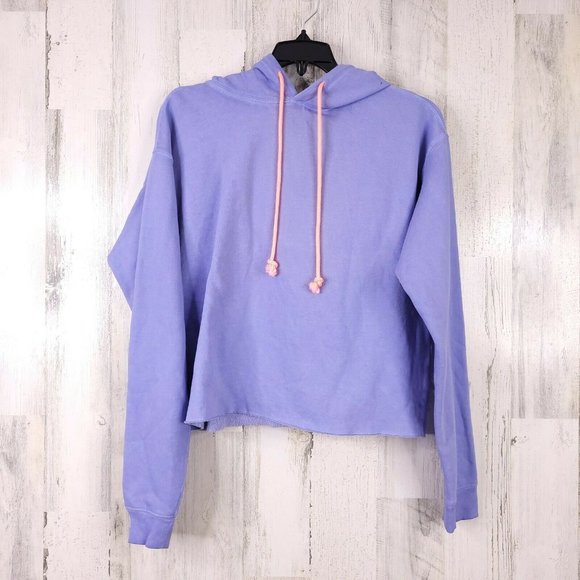 Wild Fable Cropped Top Hooded Fleece Sweatshirt